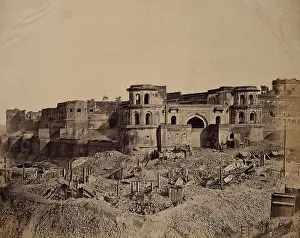 Destructive Prints: Lucknow, India: the Lucknow Residency in ruins: the Muchee Bawun and the Lucknow citadel