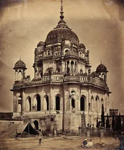 Revolt Of 1857 Prints: Lucknow, India: the tomb of Khursheed Zadi in the Kaiser Bagh Palace complex