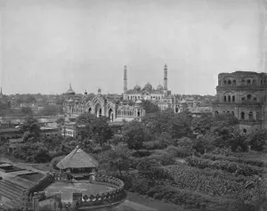 Lucknow Prints: Lucknow, on the river Gumti, 19th century