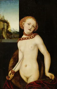 Livius Titus Prints: Lucretia, 1530. Creator: Lucas Cranach the Elder