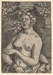 Grien Hans Baldung Prints: Lucretia, ca. 1519. Creator: Hans Baldung