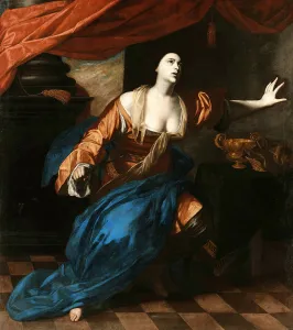 Fidelity Prints: Lucretia, ca 1630-1634. Creator: Stanzione, Massimo (ca. 1585-ca. 1658)