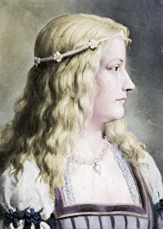 Corrupt Gallery: Lucrezia Borgia (1480-1519), c 18th century. Artist: E Hader