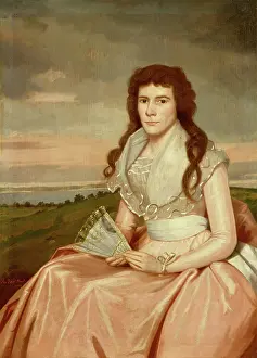 Folk Art Prints: Lucy Bradley, 1794. Creator: Ralph Earl