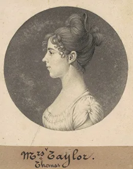 Ringlets Collection: Lucy Harrison Singleton Taylor, 1808. Creator: Charles Balthazar Julien Fé