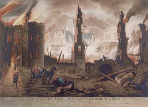 Jan Griffier The Elder Prints: Ludgate, Great Fire of London, London, 1792. Artist: William Birch