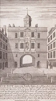 Stately Prints: Ludgate, London, c1750