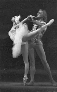 Ludmila Semenyaka and Alexander Godunov in the Ballet Swan Lake, 1970s