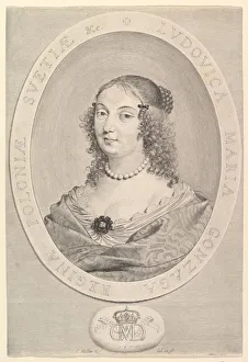 Mellan Claude Prints: Ludovica Maria Gonzaga, Queen of Poland, 1645. Creator: Claude Mellan