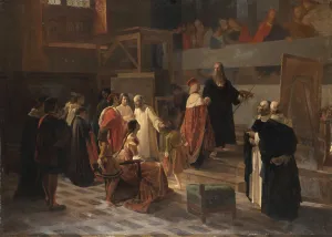 Sforza Prints: Ludovico il Moro visiting Leonardo da Vinci in the Refectory of the Santa Maria delle