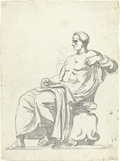 Augustin Pajou Prints: The Ludovisi Menander, 1752/1756. Creator: Augustin Pajou