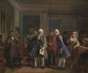 Ludvig Holberg Prints: Ludvig Holberg's Den Stundeslose