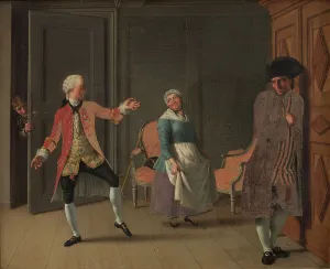 From Ludvig Holberg's Jean de France, Act 1, Scene 6, 1812. Creator: CW Eckersberg. From Ludvig Holberg's Jean de France, Act 1, Scene 6, 1812. Creator: CW Eckersberg