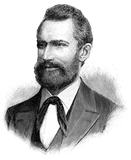 Disappearance Prints: Ludwig Leichhardt, 19th century Prussian explorer and naturalist, (1900)