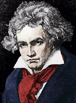 Images Dated 5th December 2016: Ludwig van Beethoven (1770-1827), German composer and pianist, 19th century