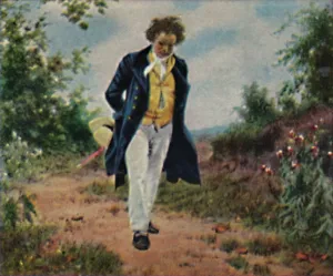 Ludwig van Beethoven 1770-1827. - Gemalde von Schmid, 1934