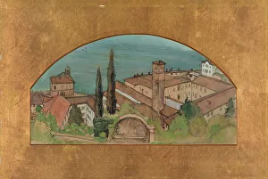 Cypress Prints: Lugano, 1903. Creator: Albert Edelfelt