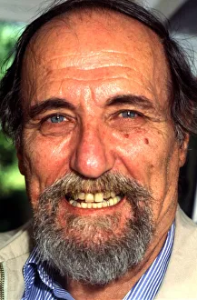 Luis Prints: Luis Carandell (1929-2002) Spanish writer and journalist, portrait, 1997