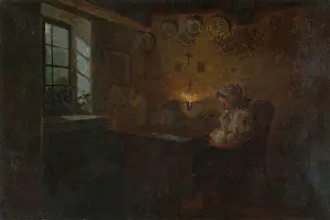 Lamplight Prints: Lullaby, around 1906. Creator: Gustav Mally