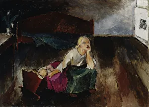 Caven Alvar Prints: Lullaby, 1921. Creator: Alvar Cawén