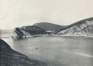 Jurassic Prints: Lulworth - Lulworth Cove and Village, 1895