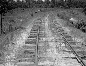 Scrap Metal Prints: The lumber mill closed, the track is being torn up