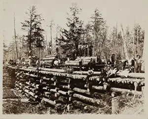Waggon Prints: Lumbering Days in Ludington, Michigan, 1890. Creator: H. J. Hansen
