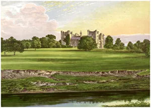 Lumley Castle, County Durham, home of the Earl of Scarbrough, c1880