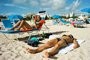 Sunbathing Prints: Lummus Park, Miami Beach, FL. Creator: Chris Suspect