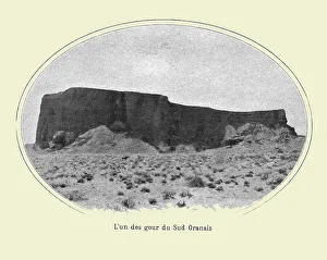 Sahara Prints: L'un des gour du Sud Oranais; Afrique du nord