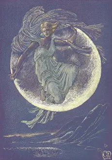 Selene Prints: Luna. Creator: Burne-Jones, Sir Edward Coley (1833-1898)