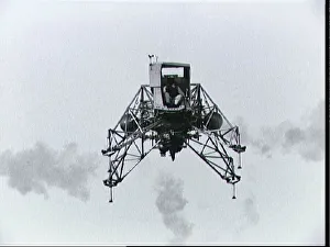 Armstrong Neil A Prints: Lunar landing training vehicle piloted by Neil Armstrong, Texas, USA, June 16, 1969