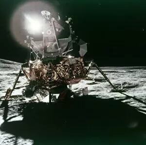 Alan Gallery: Lunar Module Antares on the Moon, Apollo 14 mission, February 1971