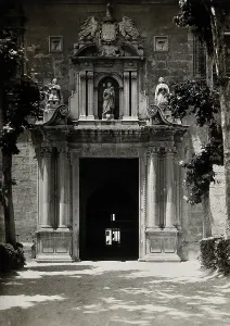 Granada Prints: Lunatic asylum (once a convent), Granada: gateway, c1900. Creator: Unknown