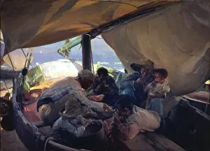 Lunch on the boat. Artist: Sorolla y Bastida, Joaquin (1863-1923)