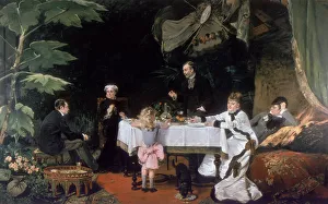 Prosperous Prints: The Luncheon in the Conservatory, 1877. Artist: Louise Abbema