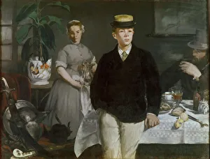 Luncheon in the Studio, 1868. Artist: Manet, Edouard (1832-1883) Luncheon in the Studio, 1868. Artist: Manet, Edouard (1832-1883)