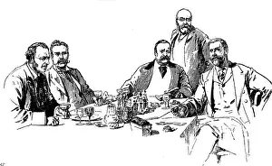 Wilson Prints: A Luncheon-Table at the Reform Club: Mr