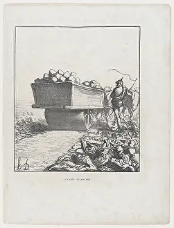 Destructive Prints: L'Unite Allemande, 1870. Creator: Honore Daumier