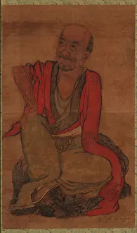 Lohan Prints: Luohan on a Water Buffalo Skin, Late Ming or early Qing dynasty, 17th century