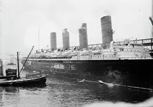 Trans Atlantic Prints: LUSITANIA, between c1910 and c1915. Creator: Bain News Service