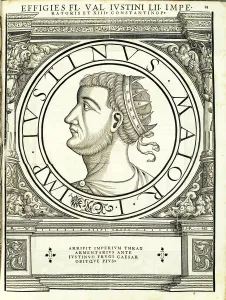 1559 Prints: Lustinus (453 - 527 AD), 1559