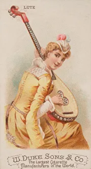 Lute, from the Musical Instruments series (N82) for Duke brand cigarettes, 1888. 1888