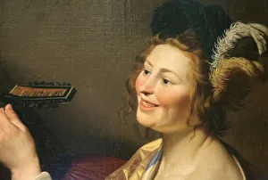 Honthorst Prints: Lute Player, 1624. Artist: Gerrit van Honthorst