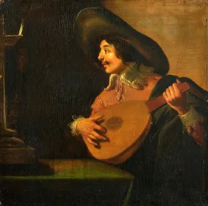 Strumming Prints: The Lute Player, c.1630-c.1640. Creator: Jan van Bijlert