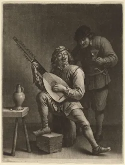 The Lute Player and the Drinker. Creator: Wallerant Vaillant