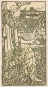 Each With A Tissue Paper Guard Prints: Lutece, 1898. Creator: Adolphe Giraldon (French, 1855-1933); Imprimerie Champenois