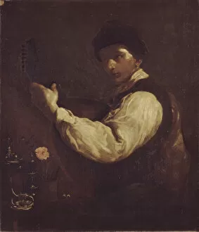 Crespi Gallery: The Luteplayer. Artist: Crespi, Giuseppe Maria (1665-1747)