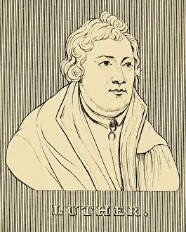 Charles Quint Collection: Luther, (1483-1546), 1830. Creator: Unknown