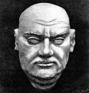 Centenary Prints: The Luther Celebration: cast of Luther's face